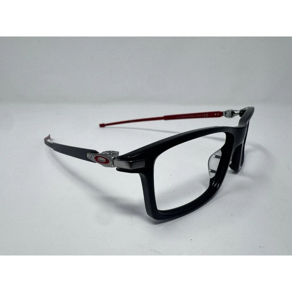 Oakley Pitchman OX8050-1563 Black Ink Red Eyeglass Frames 53-18-140 Authentic